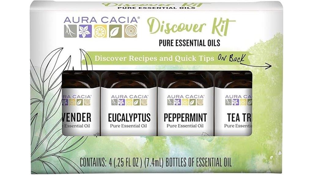 essential oils 4 pack set