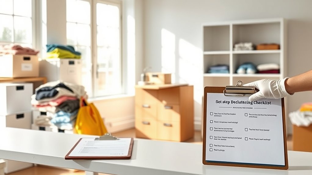 establish donation and recycling routines