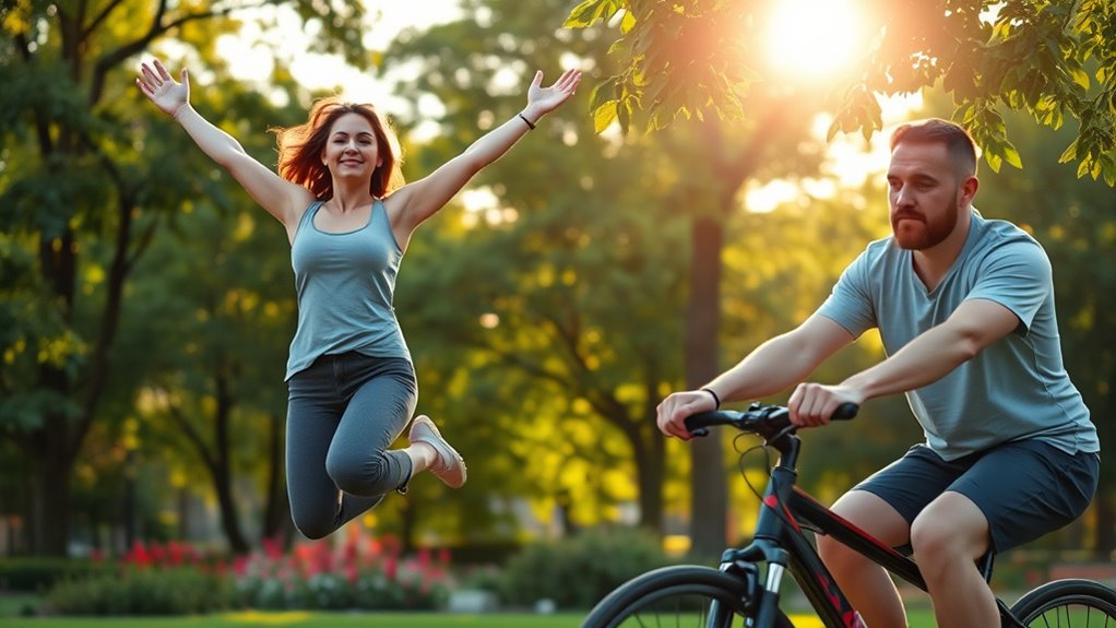 exercise boosts mood and social support