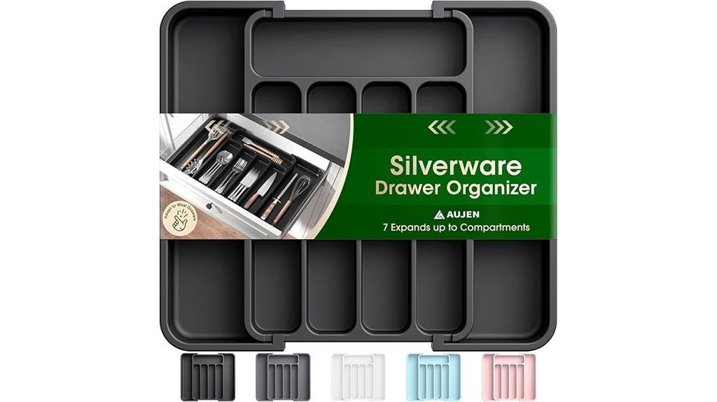 expandable silverware drawer divider