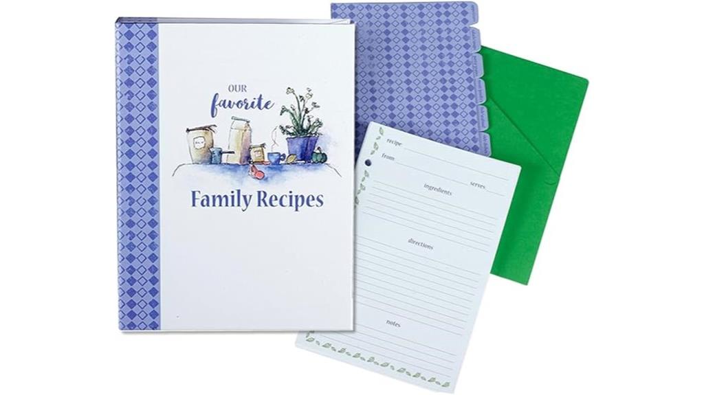family recipes organizer binder