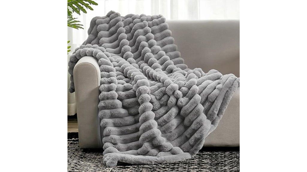 faux fur couch blanket