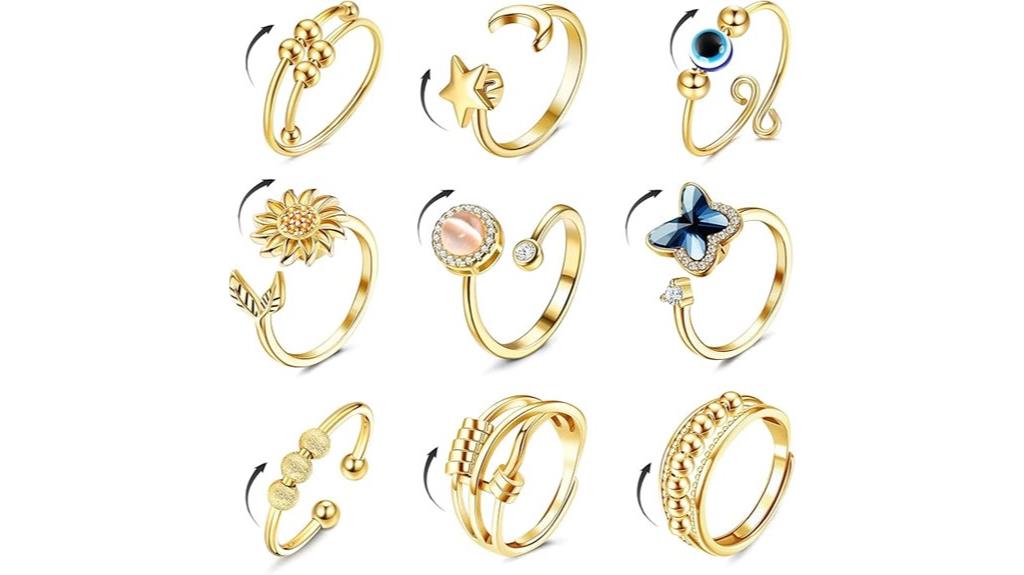 fibo steel spinner rings