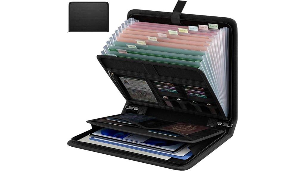 fireproof accordion file organizer