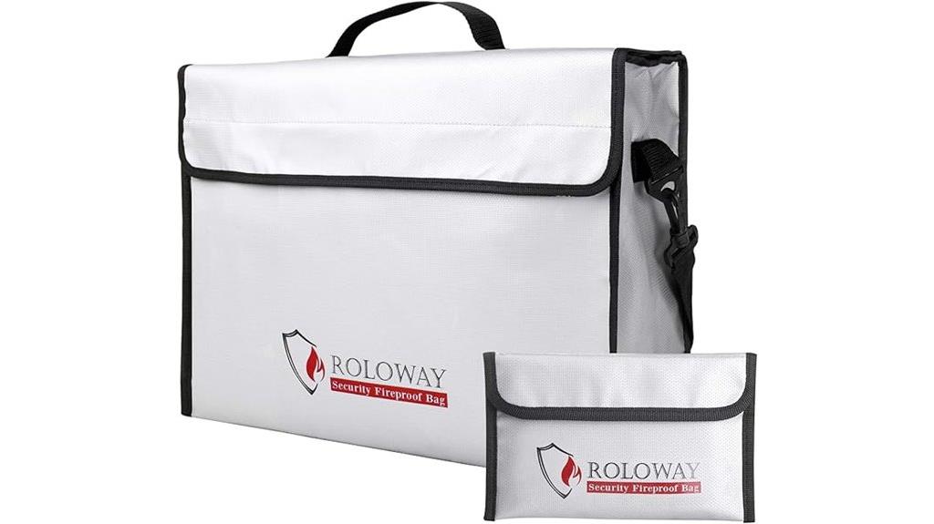 fireproof document money bag