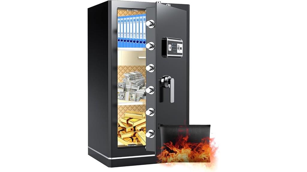 fireproof waterproof fingerprint safe