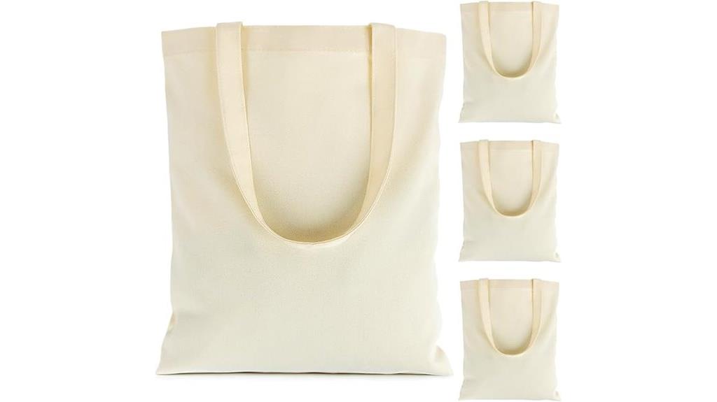 four pack canvas tote