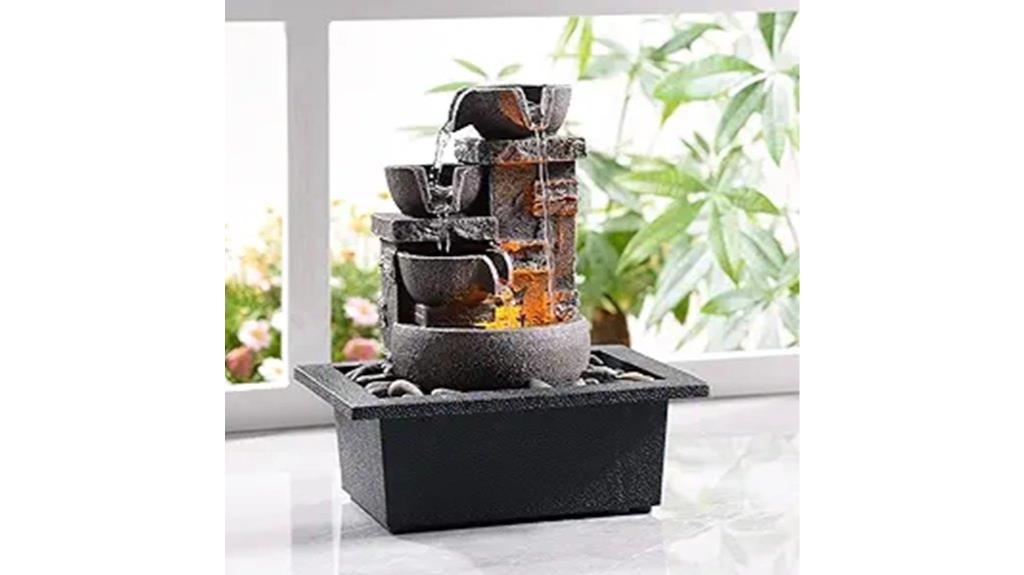 four tier desktop fountain