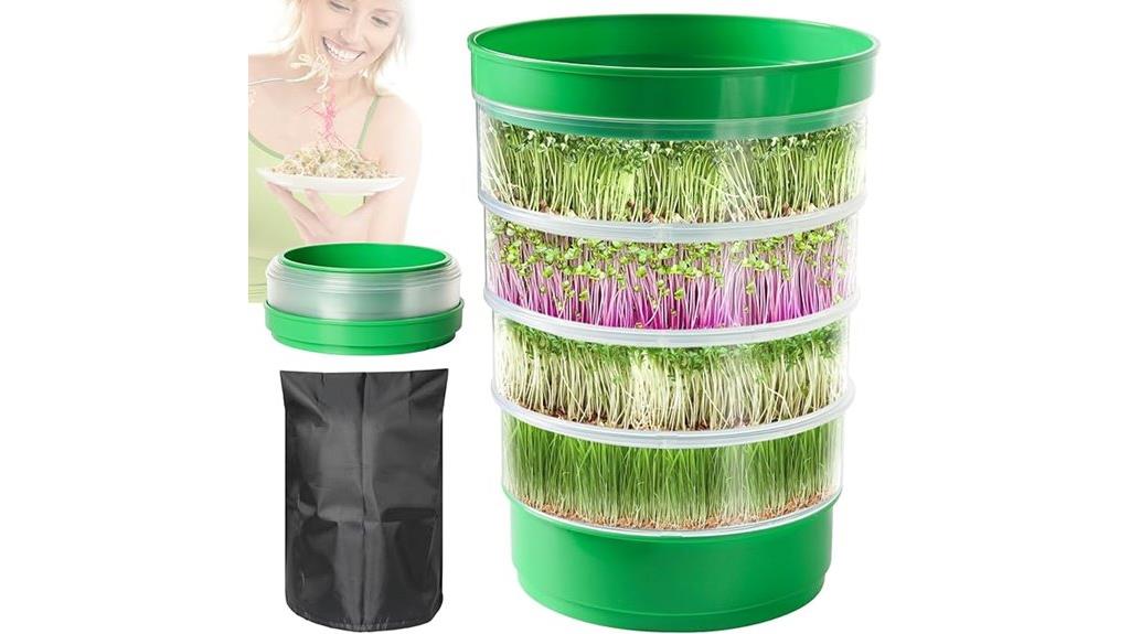 four tier sprouting tray kit