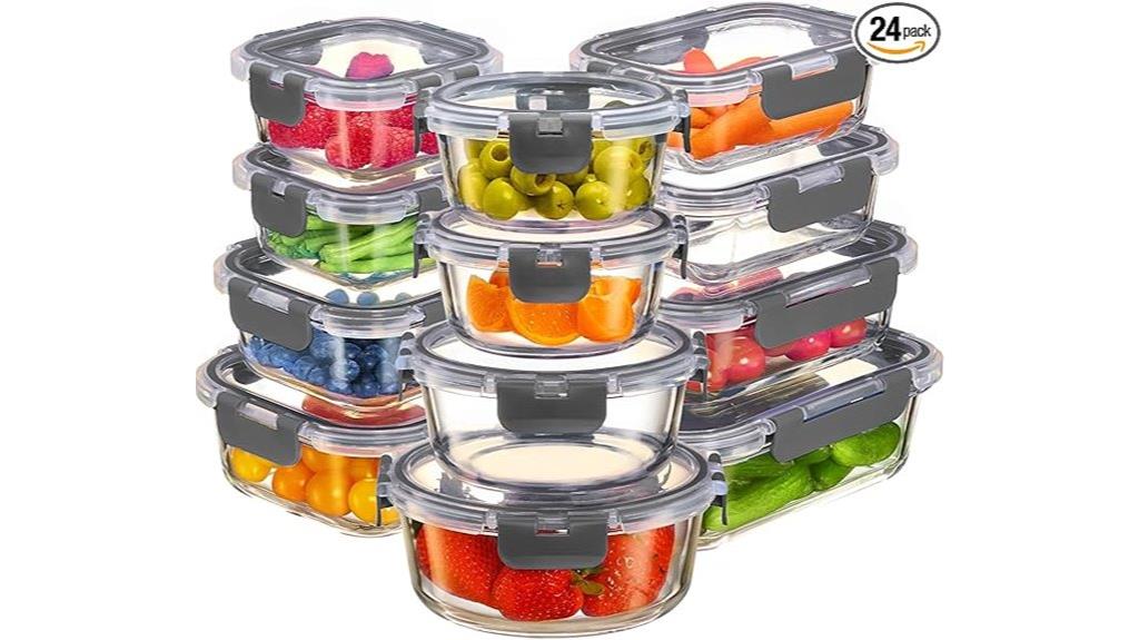 glass storage containers set