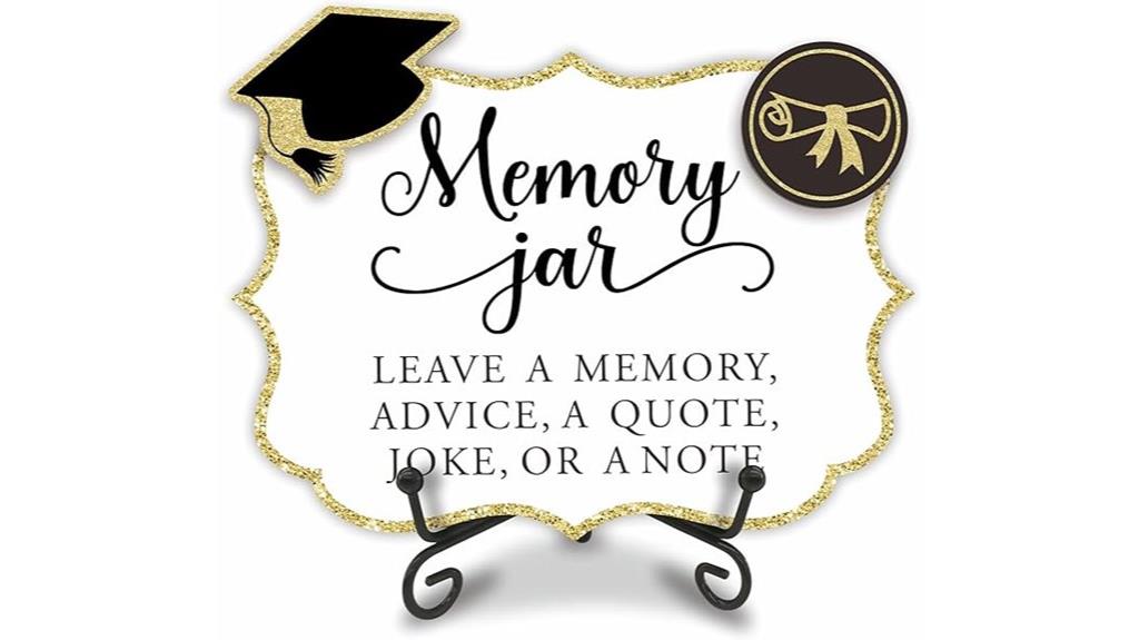 graduation memory jar sign