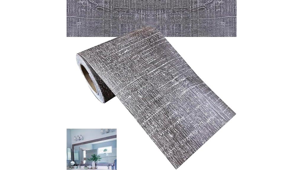 gray wood wall border
