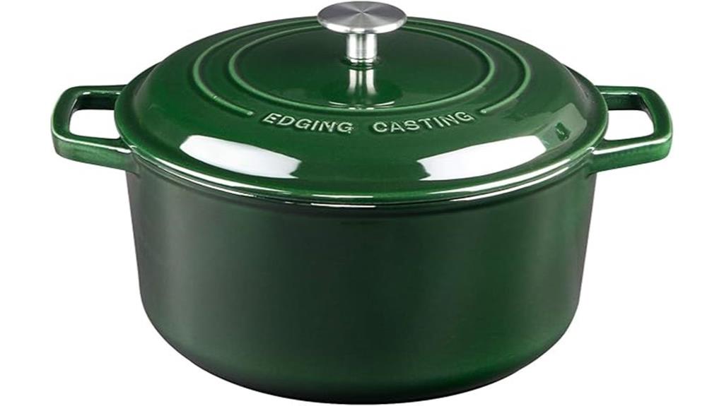 green 7 5 quart dutch oven