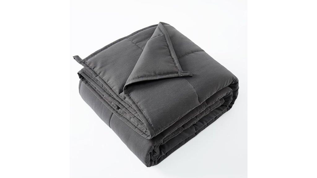 grey 3 pound weighted blanket