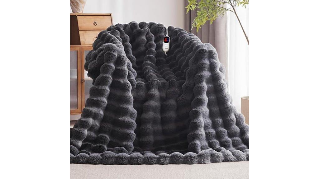 heated throw with auto off