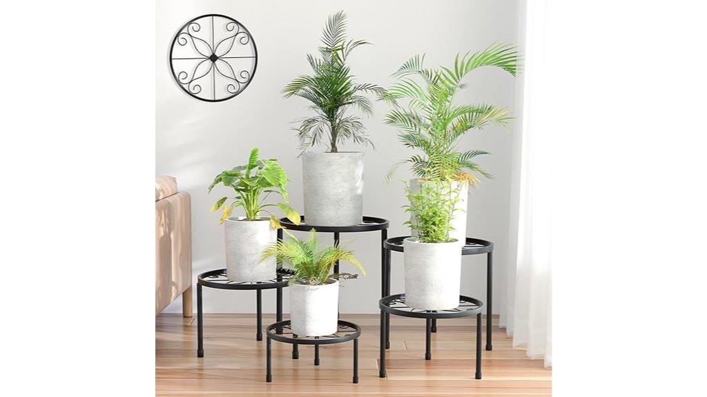 heavy duty metal plant stands