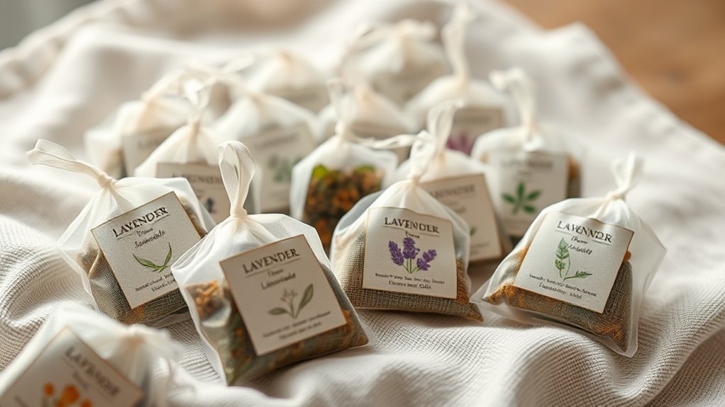 herbal bath tea selection