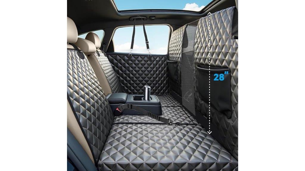 high barrier dog seat cover
