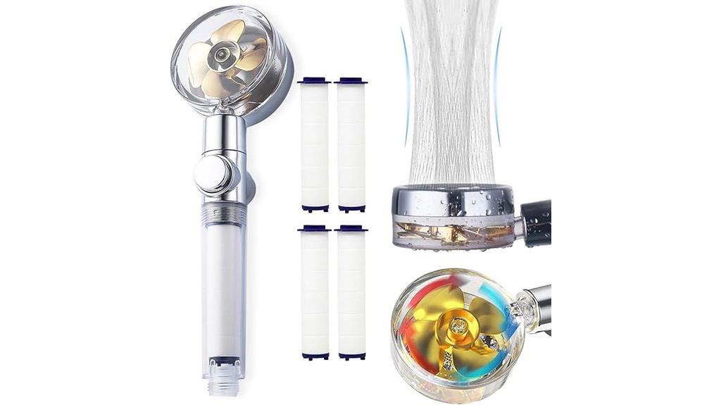 high pressure filtered shower head
