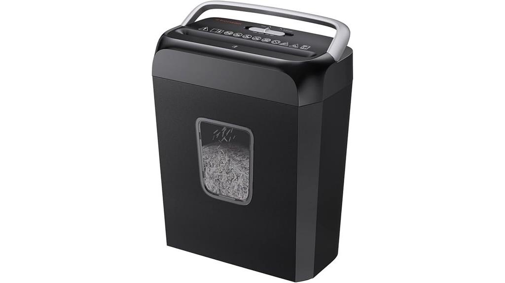 home shredder with wastebasket