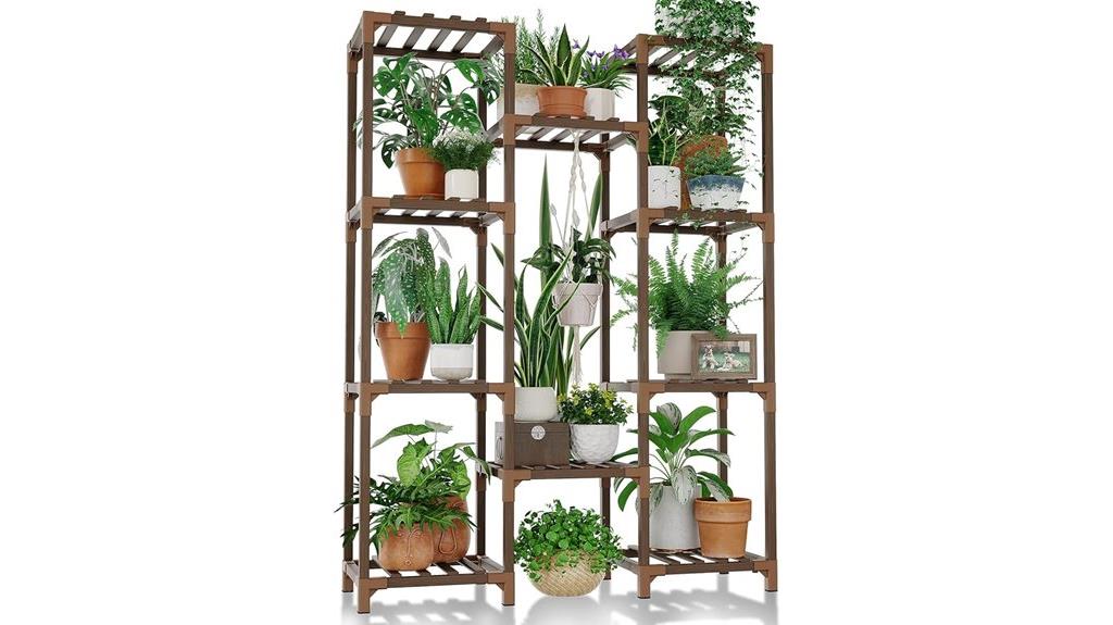 indoor outdoor plant shelf