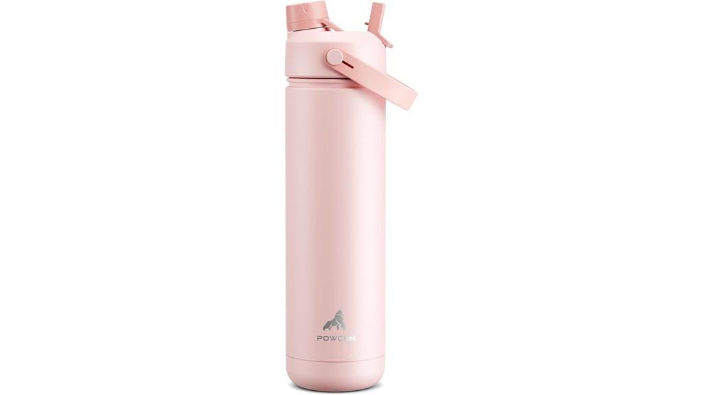 insulated bottle with dual lids