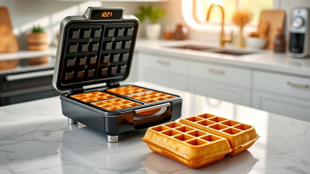 key waffle maker features
