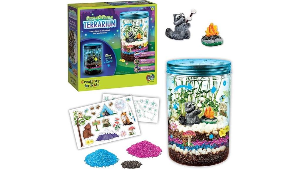 kids terrarium plant kit