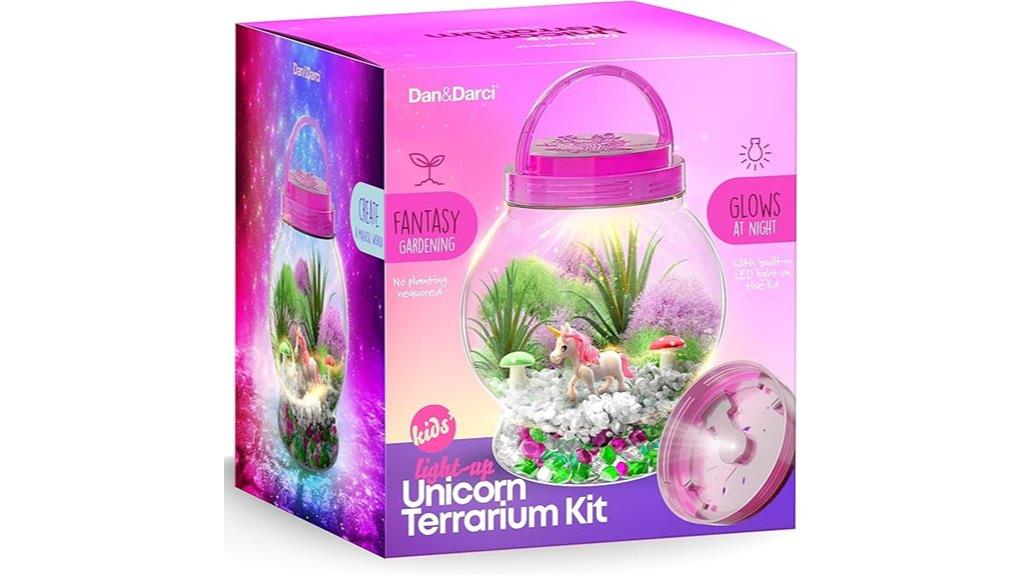 kids unicorn terrarium kit