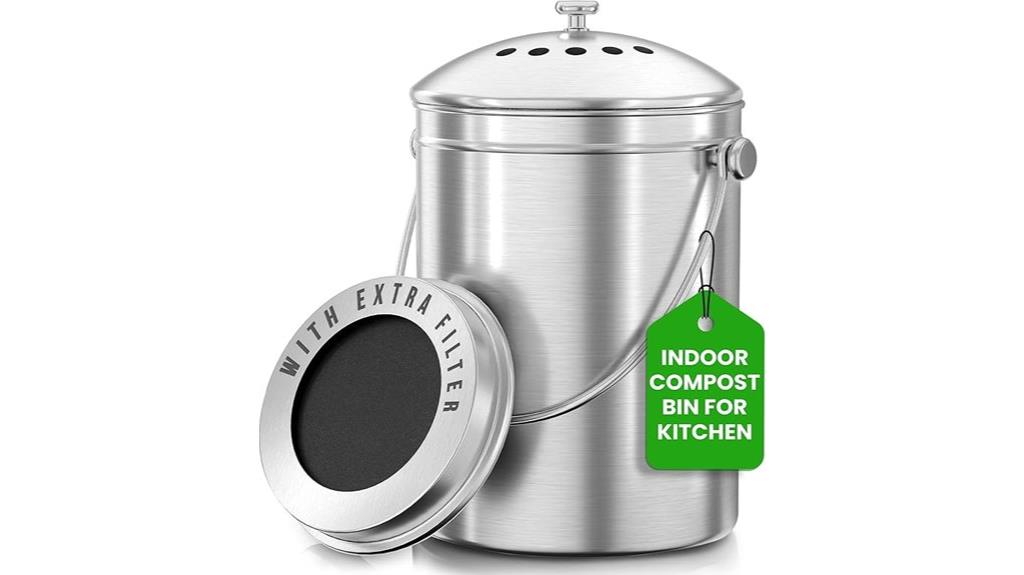 kitchen compost bin counter