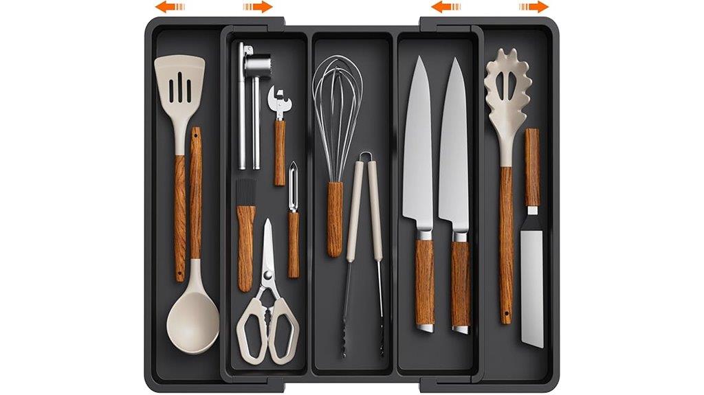 kitchen drawer utensil storage