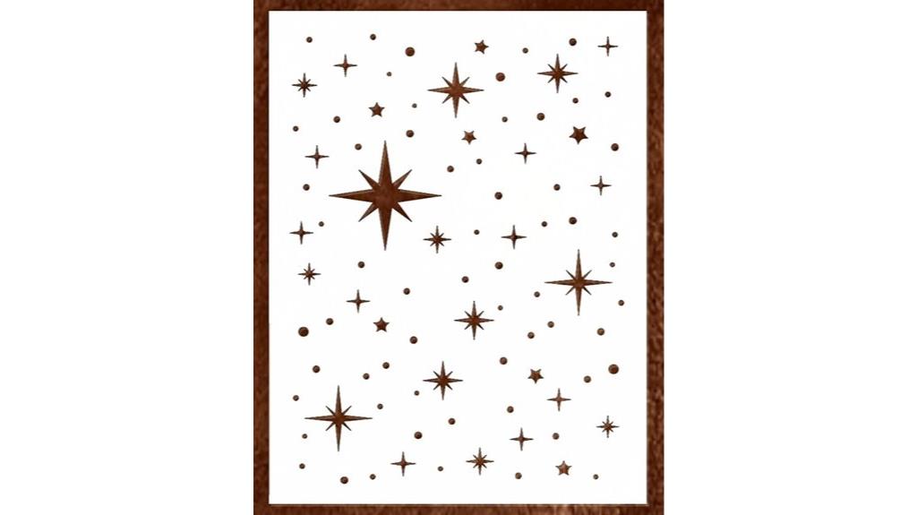large 12x16 inch star stencil