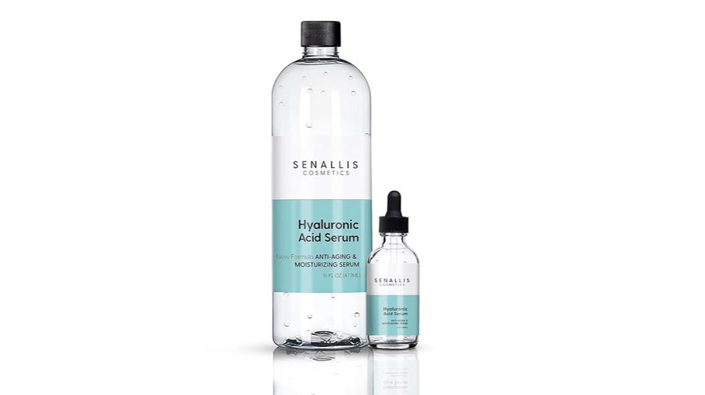 large and small bottles