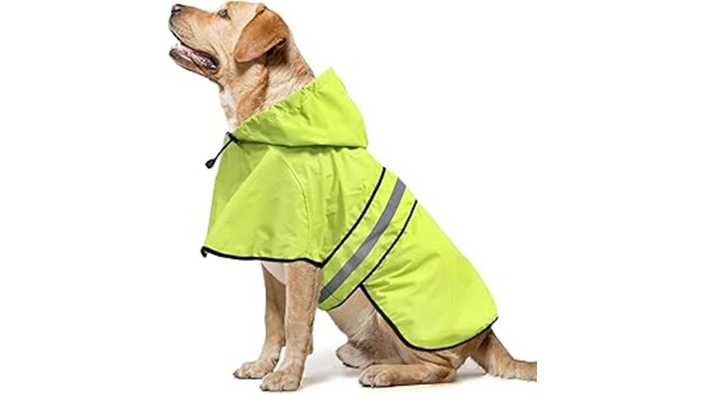 large green waterproof reflective dogcoat