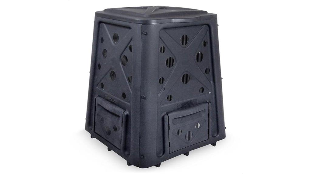 large red compost bin