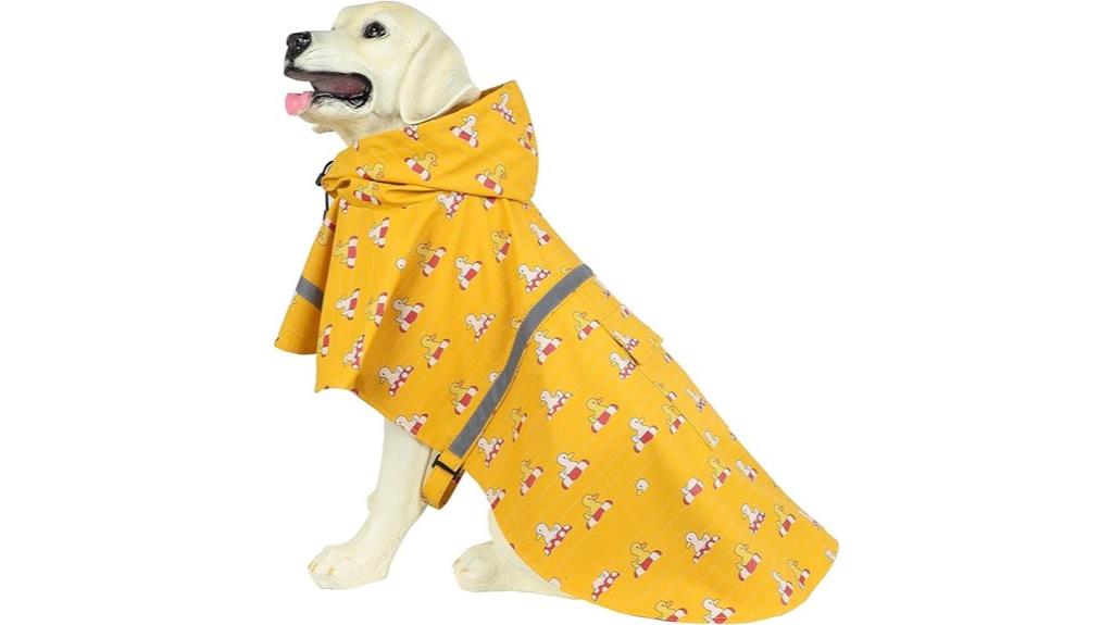 large reflective raincoat