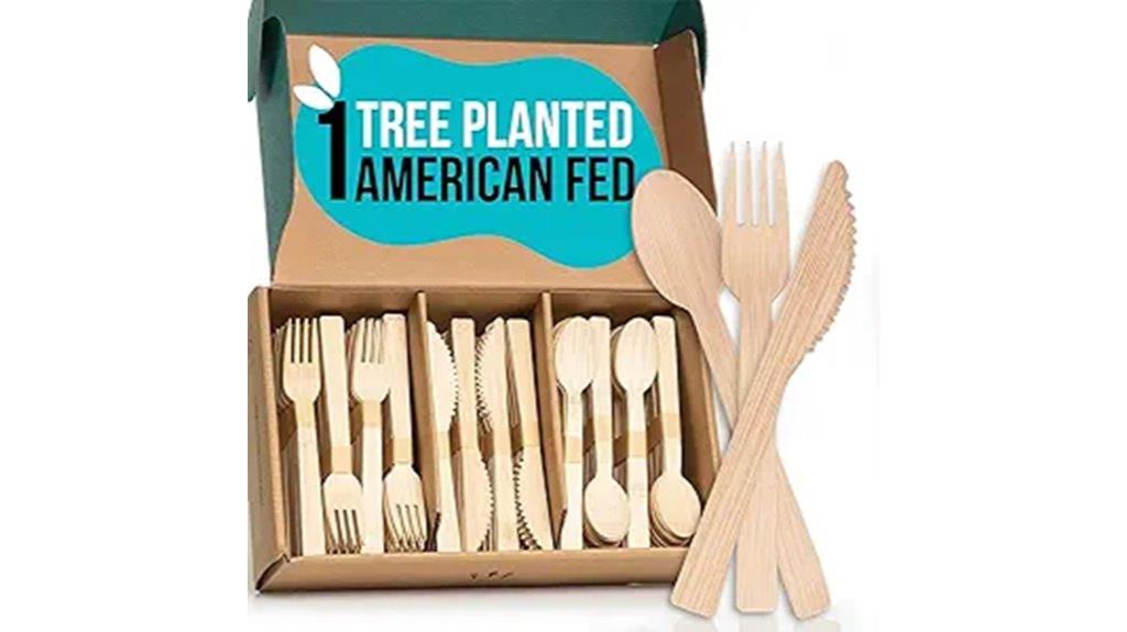 large reusable bamboo utensil set