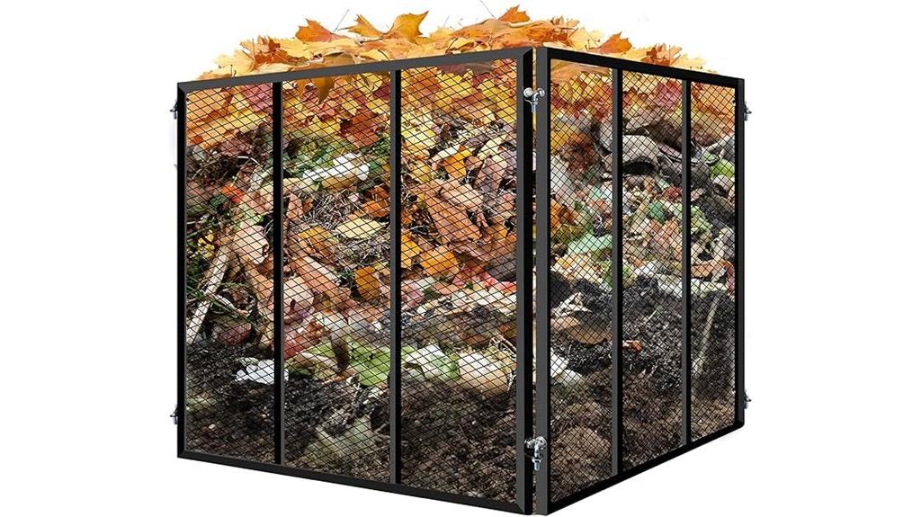 large rust proof metal bin