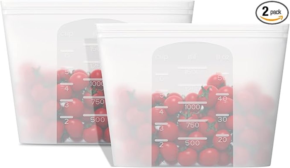 large silicone food bags