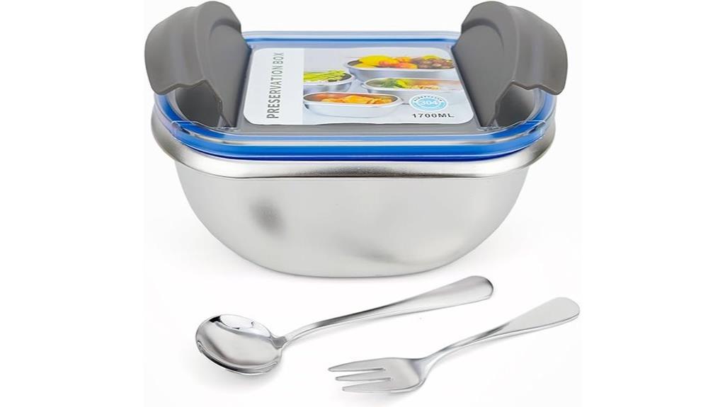 large stainless steel container