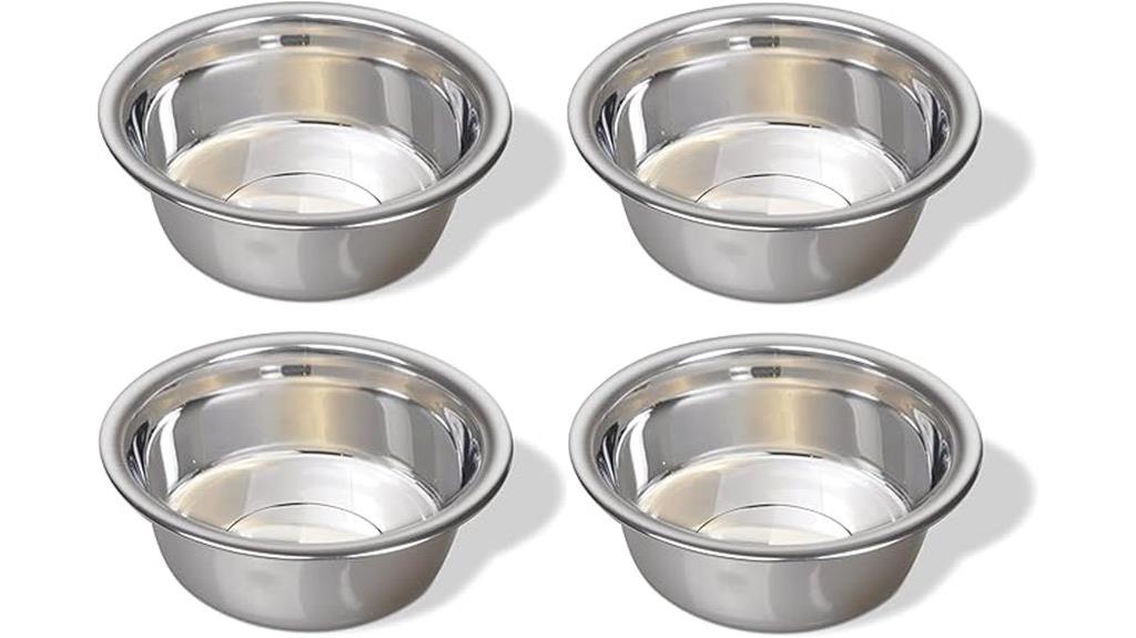 large stainless steel dog bowls