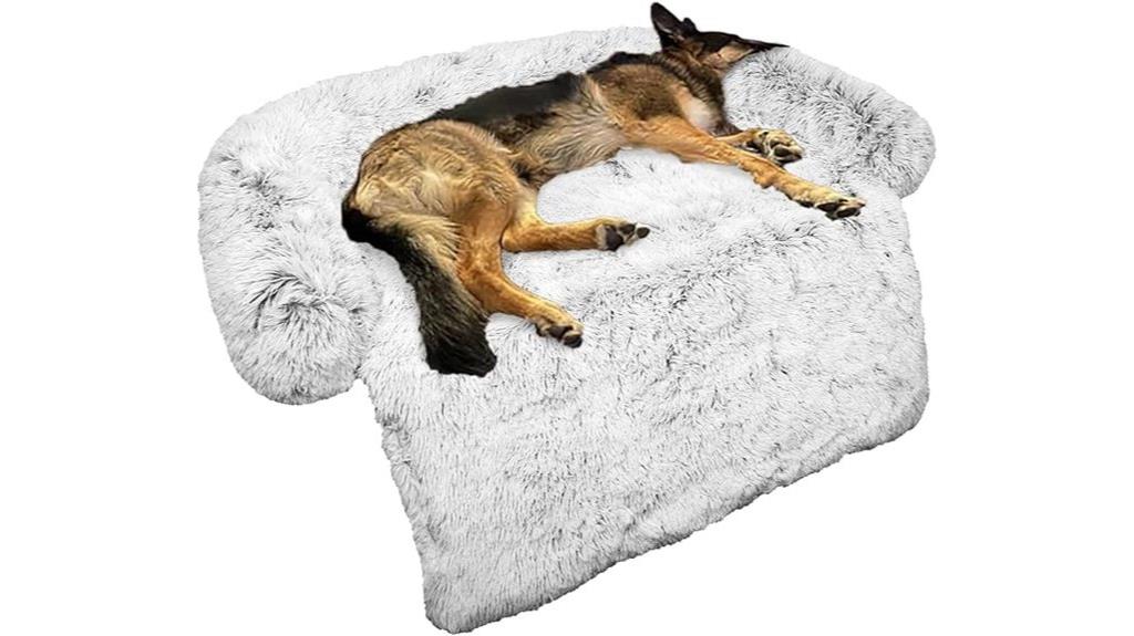 large washable calming dog bed
