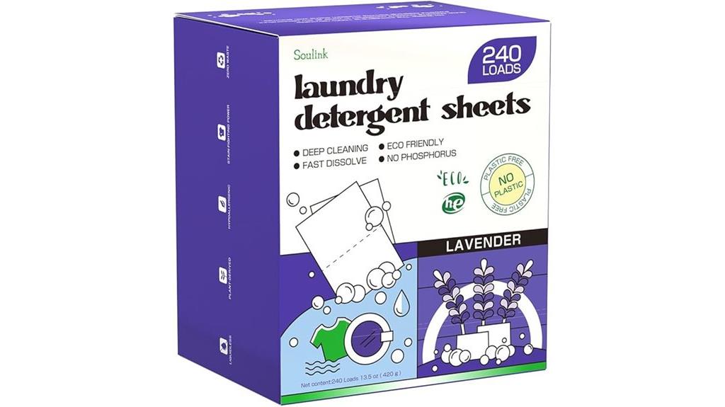 lavender detergent sheets