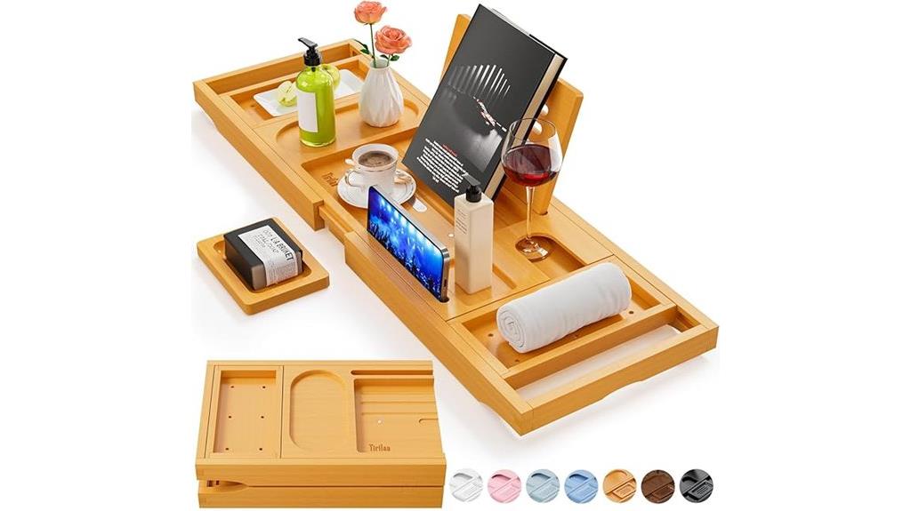 luxury bath caddy tray