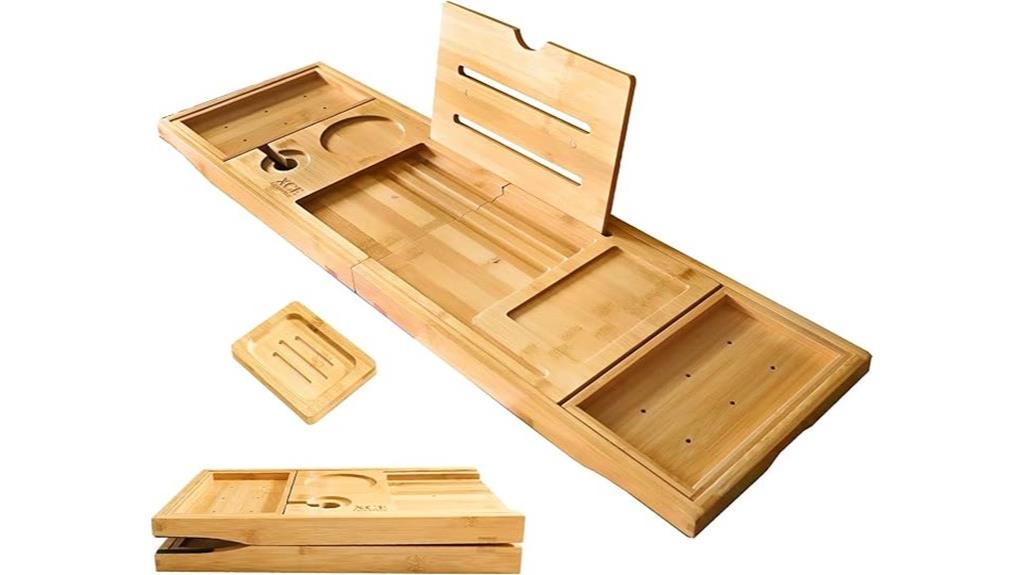 luxury bath tray
