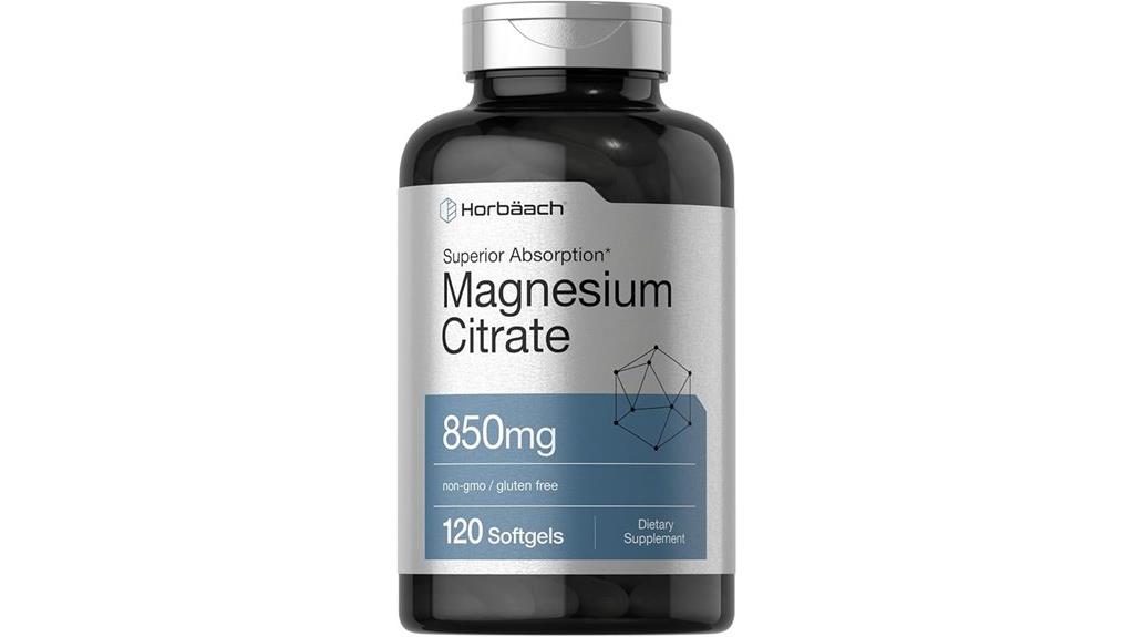 magnesium citrate softgels pack