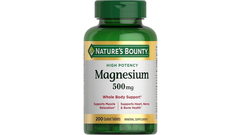 magnesium supplement 500mg tablets