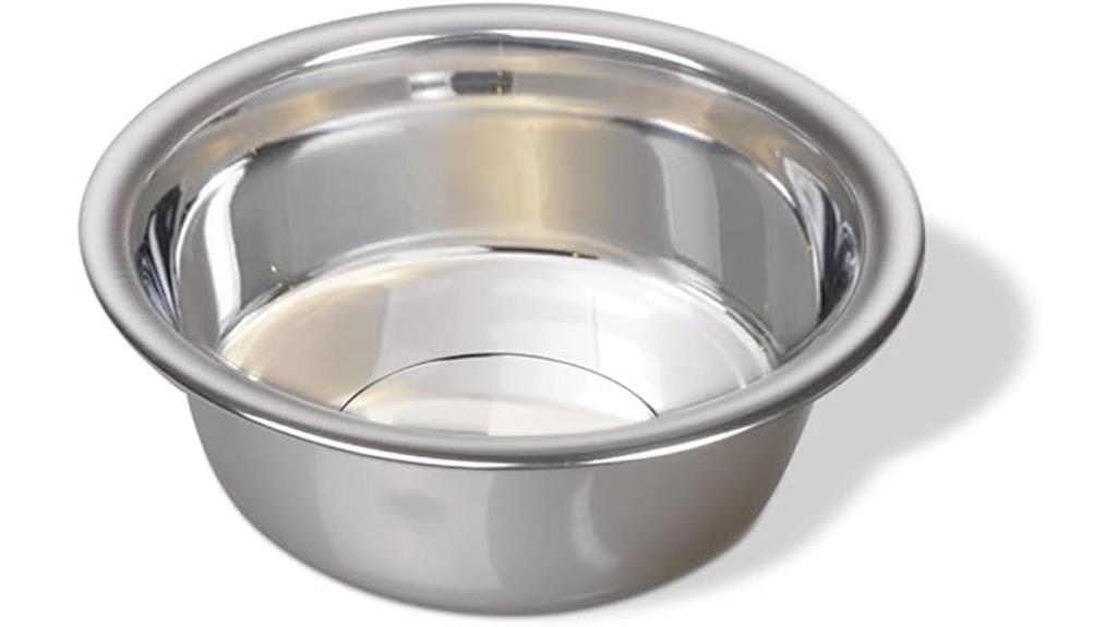medium stainless steel dog bowl