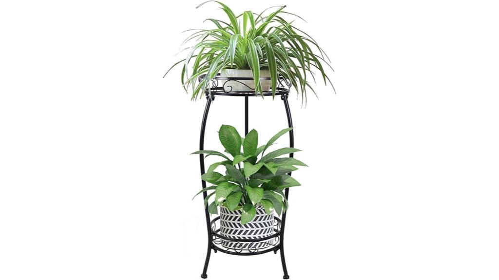 metal plant stand indoors