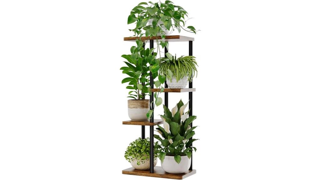 multi level indoor plant display